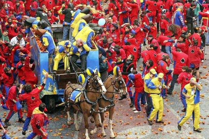 Carnaval de Ivrea (Piamonte): La venganza de la hija del molinero