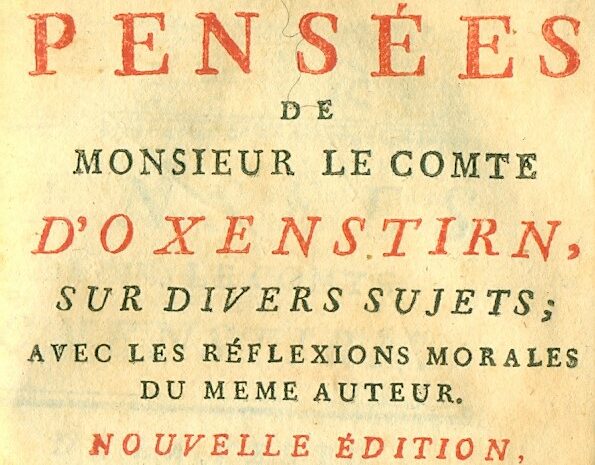 El Conde de Oxenstiern, a quien llamaron el Montaigne del Septentrión