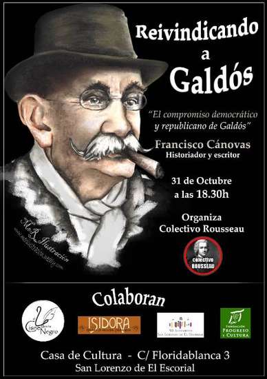 Conferencia sobre Galdós del historiador y escritor Francisco Cánovas en San Lorenzo de El Escorial