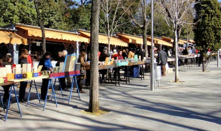 Sol de domingo en los cien años de la Cuesta de Moyano