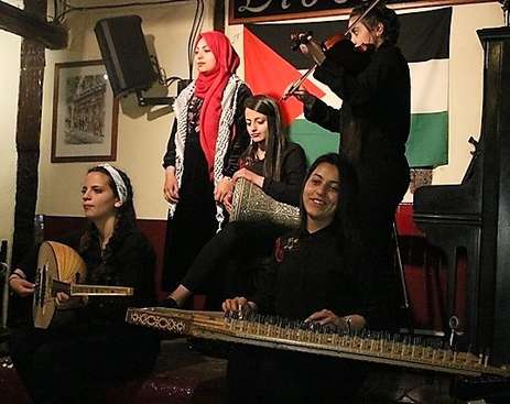 Concierto de los niños y niñas del campo de refugiados de Aida (Palestina) en Madrid