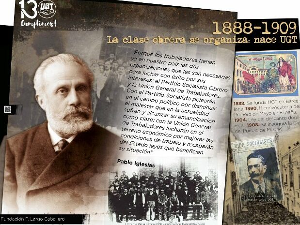 Una exposición conmemora el 130 aniversario del sindicato UGT