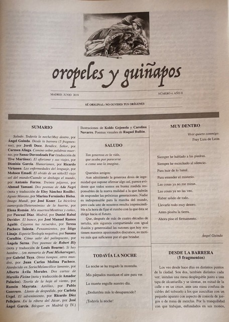 Se presenta el número 4 de la revista ‘Oropeles y Guiñapos’ en Madrid