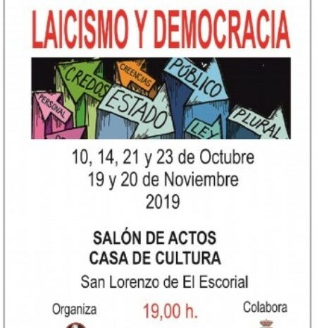 Ciclo ‘Laicismo y Democracia’ en San Lorenzo de El Escorial
