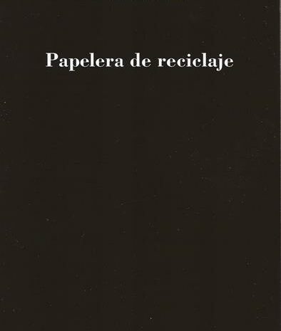 ‘Papelera de reciclaje’ de Elena Muñoz