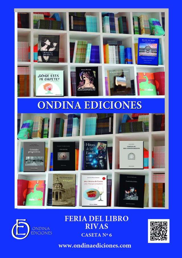La editorial Ondina Ediciones presentará sus novedades en la Feria del Libro de Rivas