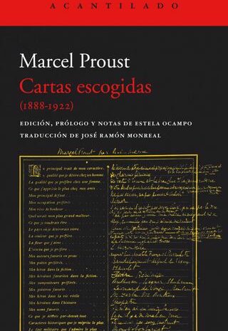 ‘Cartas escogidas (1888-1922)’ de Marcel Proust