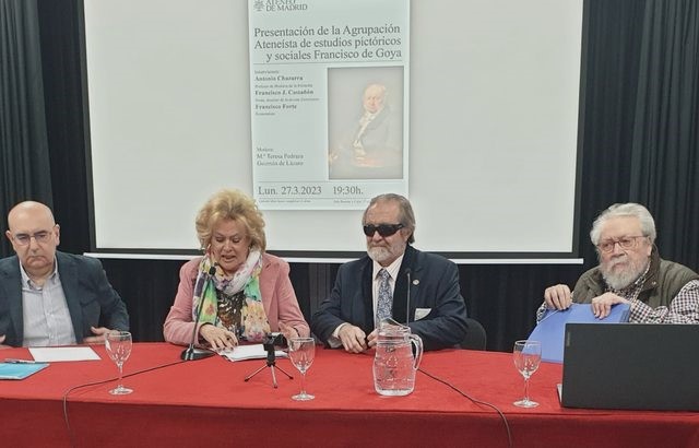 Presentación de la nueva Agrupación Francisco de Goya en el Ateneo de Madrid