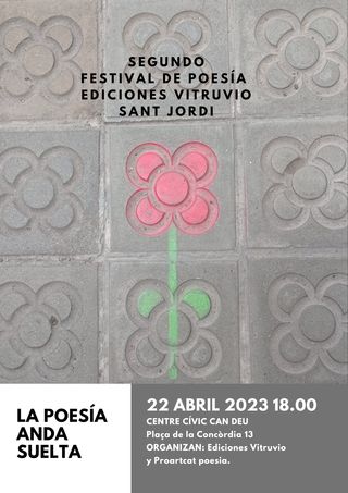 Barcelona acoge el Segundo festival de Poesía ‘Ediciones Vitruvio en Sant Jordi’