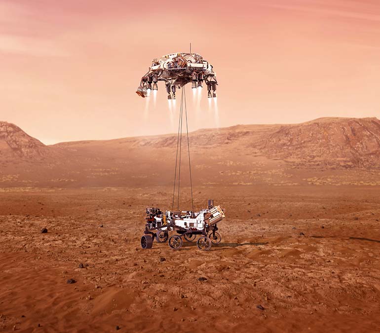 Mars Perseverance intentará aterrizar en la superficie de marte