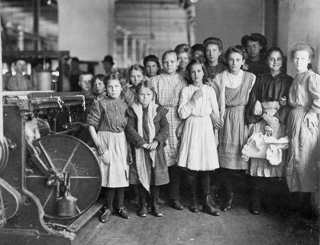 La explotación de mujeres y niños en las fábricas norteamericanas en el XIX