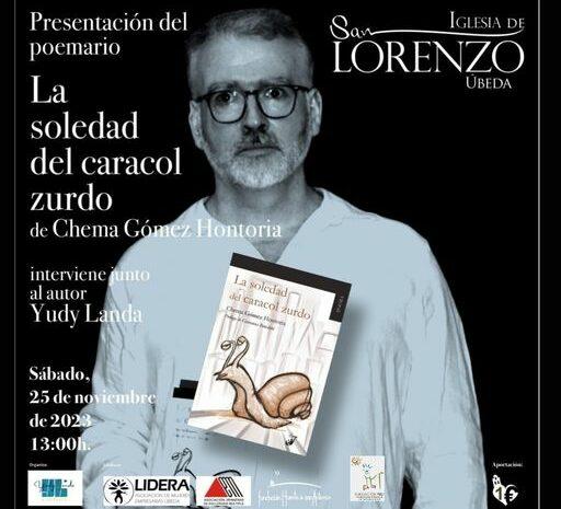 Presentación de ‘La soledad del caracol zurdo’ de Chema Gómez Hontoria en Úbeda (Jaén). 25 de noviembre