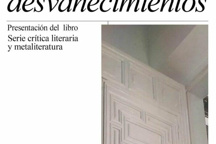 Eugenio Rivera presenta su poemario ‘Manual de desvanecimientos’ en el Ateneo de Madrid.11 de diciembre.