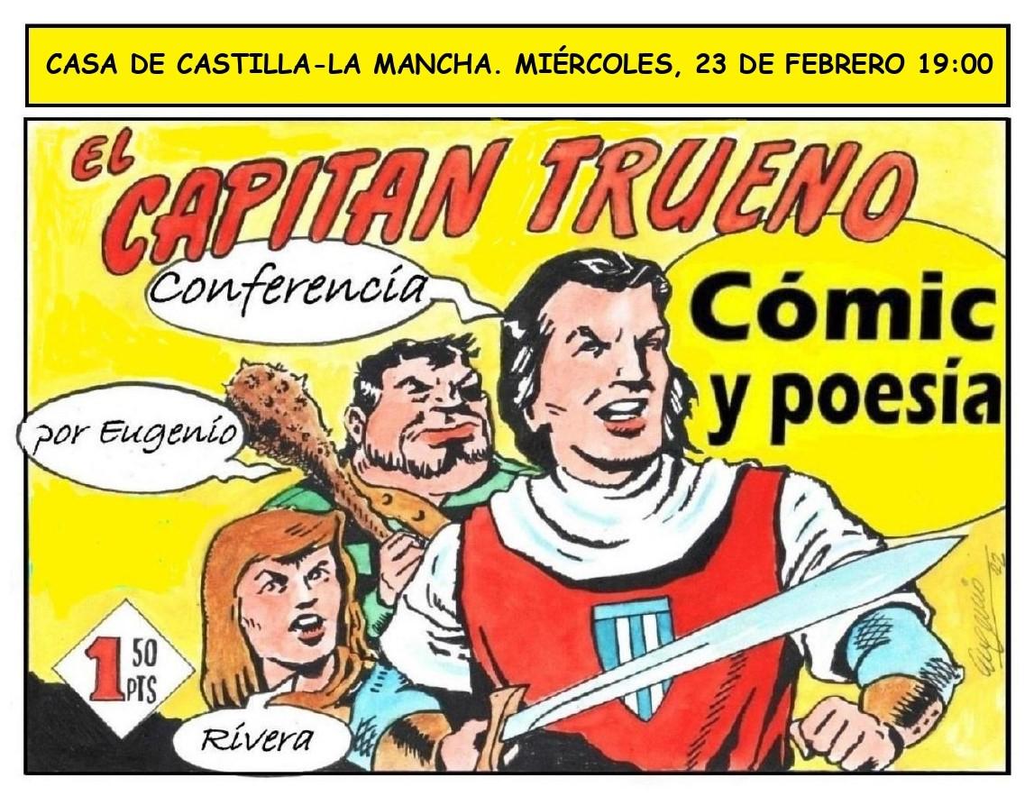 Eugenio Rivera impartirá la conferencia ‘Poesía y Cómic’ en Madrid. 28 de febrero