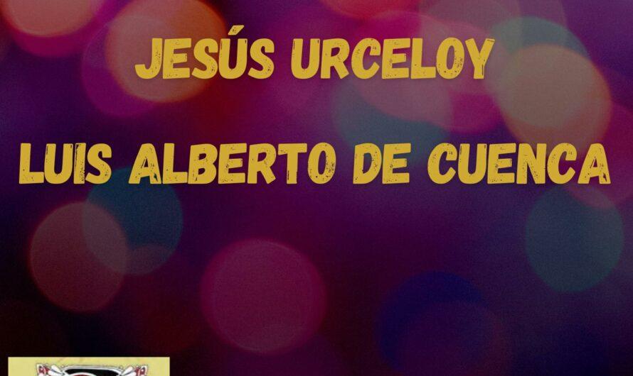 Luis Alberto de Cuenca y Jesús Urceloy en el Cafetín Croché.14 de marzo