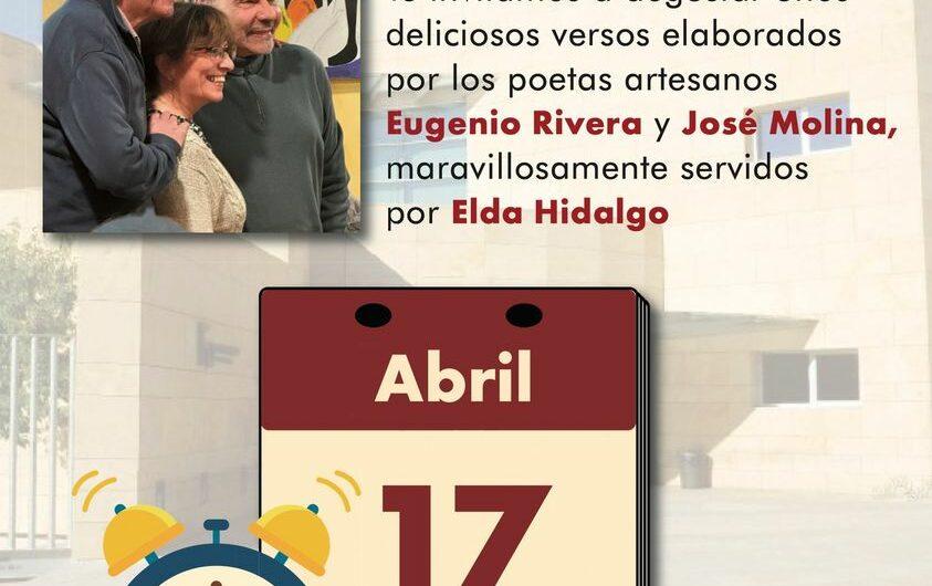 Recital poético de José Molina, Eugenio Rivera y Elda Hidalgo. 17 de abril