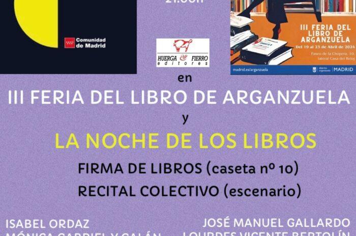 III Feria del Libro de Arganzuela de Madrid. 19 de abril