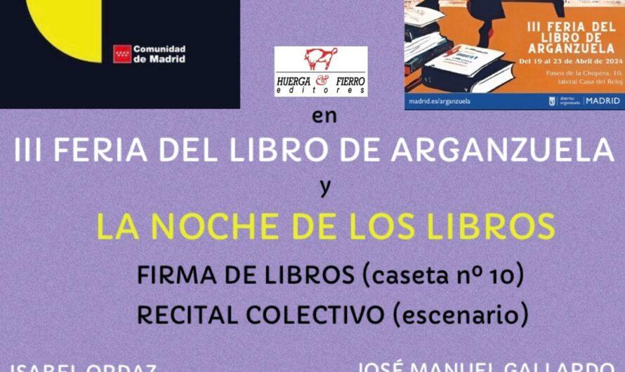 III Feria del Libro de Arganzuela de Madrid. 19 de abril