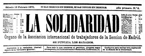 La Solidaridad, fundamental periódico obrero