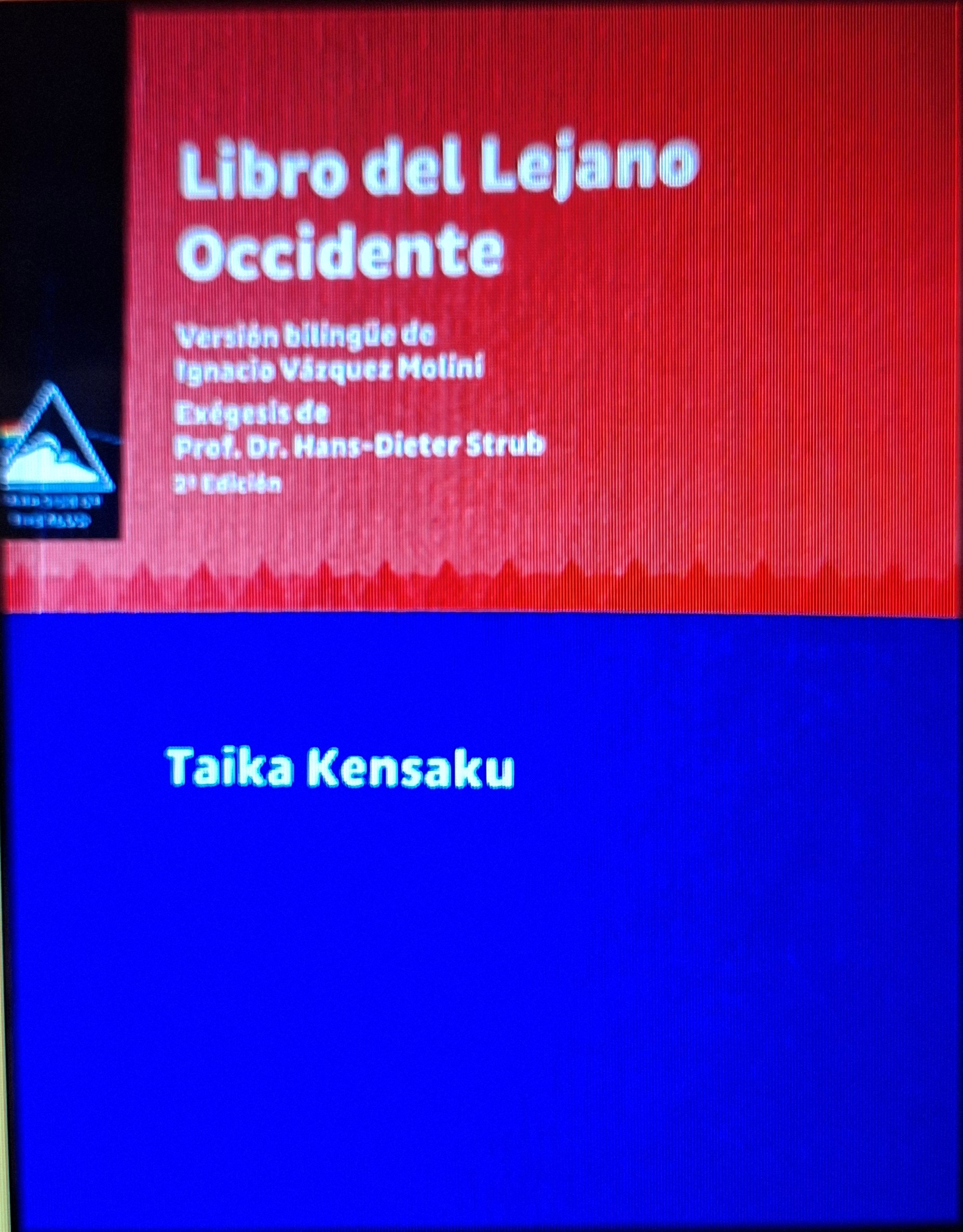 Presentación del libro de haikus Libro del Lejano Occidente, de Taíka Kensaku, versión de Ignacio V. Moliní y comentado por Hans-Dieter Strub. 16 de diciembre en el Instituto Internacional (Madrid).