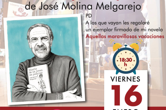 Presentación de la novela ‘Diario de un joven en pañales’, de José Molina Melgarejo. Majadahonda, 16 de enero