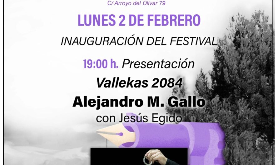 Alejandro M. Gallo inaugura la cuarta edición de ‘Vallekas Negra’. Madrid, 2 de febrero