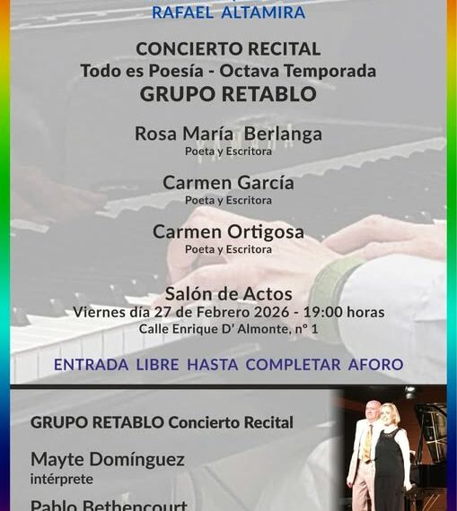 Concierto-recital del Grupo Retablo. Madrid, 27 de febrero