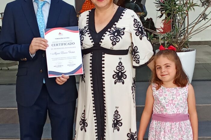 Miguel Bravo-Ferrer, miembro honorario de la Fundación Cultural y Educativa Castilla