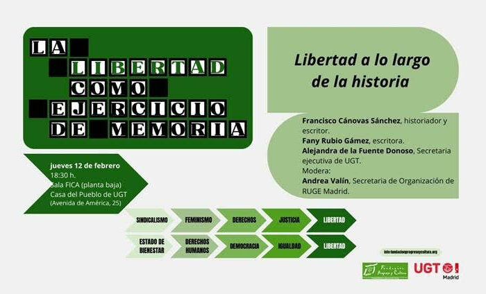 Ciclo de conferencias ‘La Libertad como ejercicio de Memoria’. Madrid, 12 de febrero