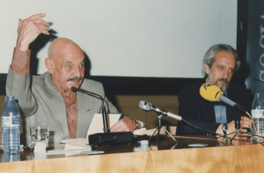 Conferencia-recital sobre José Hierro con Enrique Gracia Trinidad y Soledad Serrano Fabre. San Lorenzo de El Escorial, 14 de abril