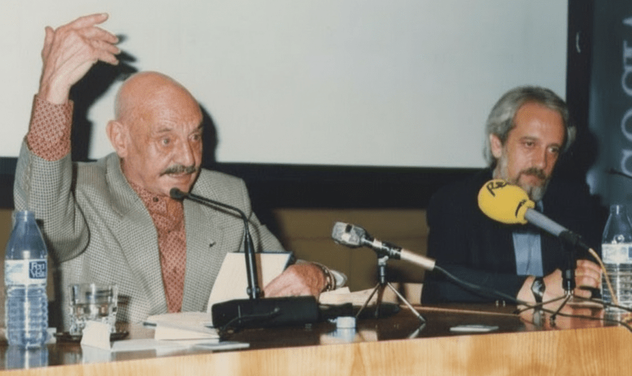 Conferencia-recital sobre José Hierro con Enrique Gracia Trinidad y Soledad Serrano Fabre. San Lorenzo de El Escorial, 14 de abril