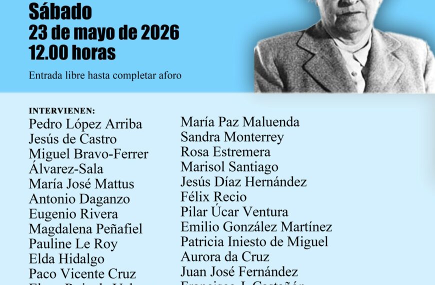 Homenaje a la poeta chilena Gabriela Mistral en el Ateneo de Madrid. 23 de mayo, a las 12:00 horas