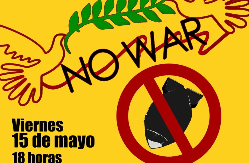 Poesía y música contra la(s) guerra(s) en la Casa de Cultura de San Lorenzo del Escorial. 15 de mayo a las 18:00 horas