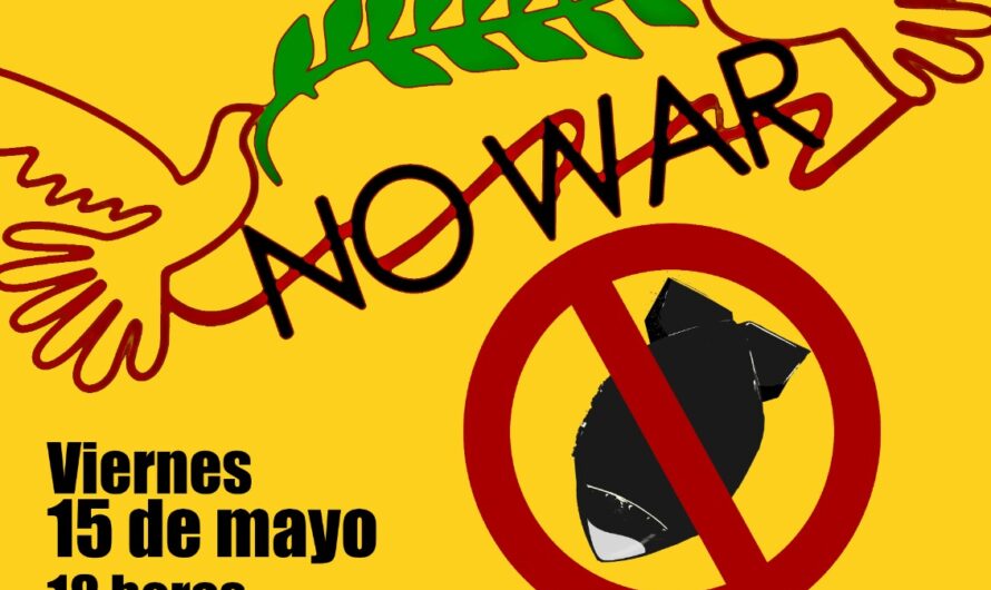 Poesía y música contra la(s) guerra(s) en la Casa de Cultura de San Lorenzo del Escorial. 15 de mayo a las 18:00 horas