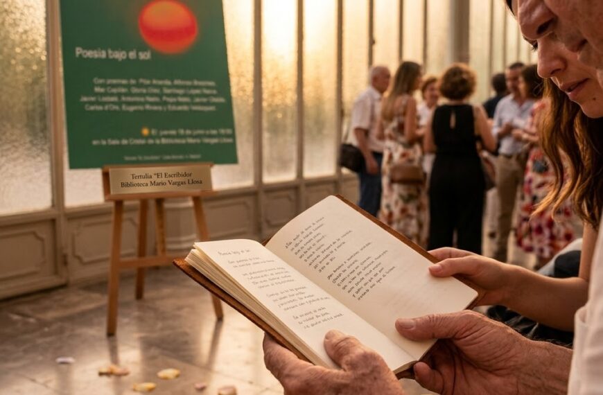 La Tertulia «El Escribidor» celebra la llegada del verano con «Poesía bajo el sol» en la Biblioteca Mario Vargas Llosa
