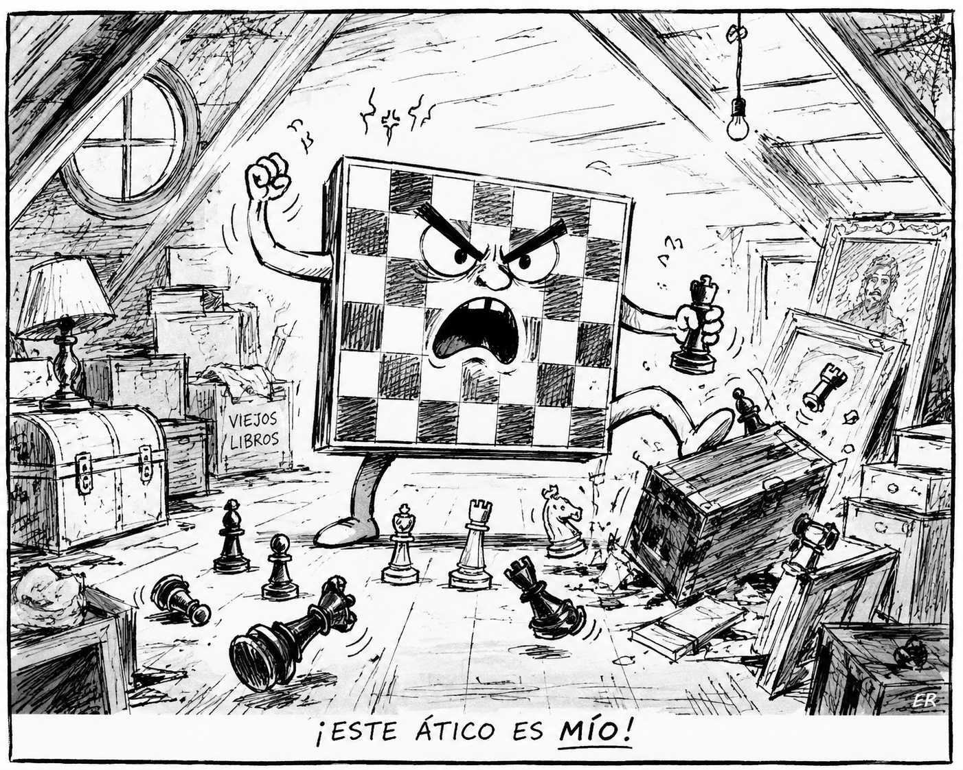Del ático como tablero de ajedrez
