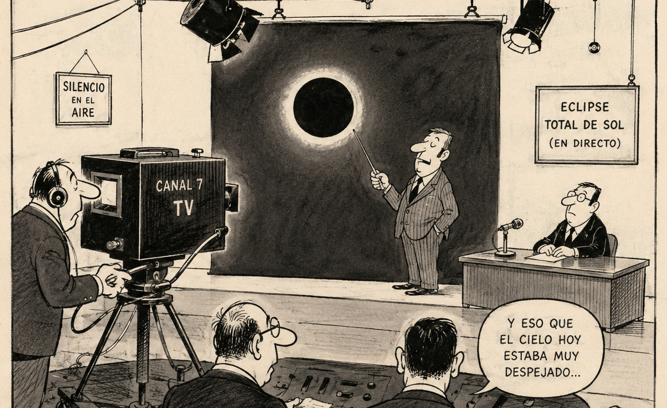 El primer eclipse mediático en España