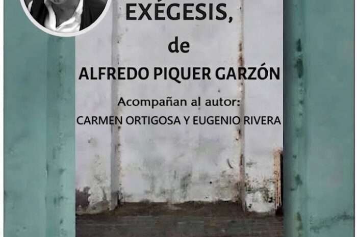 Presentación del poemario «Exégesis» de Alfredo Piquer Garzón. Torrejón de Ardoz, 1 de octubre
