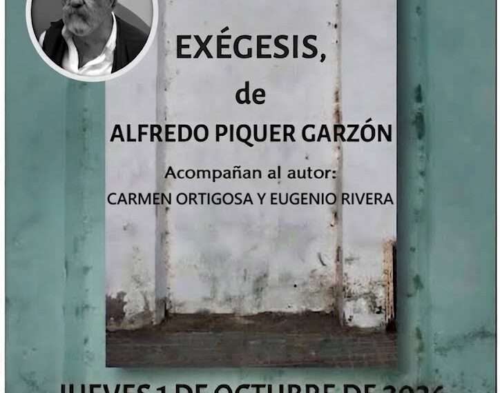 Presentación del poemario «Exégesis» de Alfredo Piquer Garzón. Torrejón de Ardoz, 1 de octubre