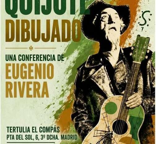 La Tertulia El Compás acoge la conferencia ‘El Quijote dibujado’ de Eugenio Rivera. Madrid, 16 de octubre