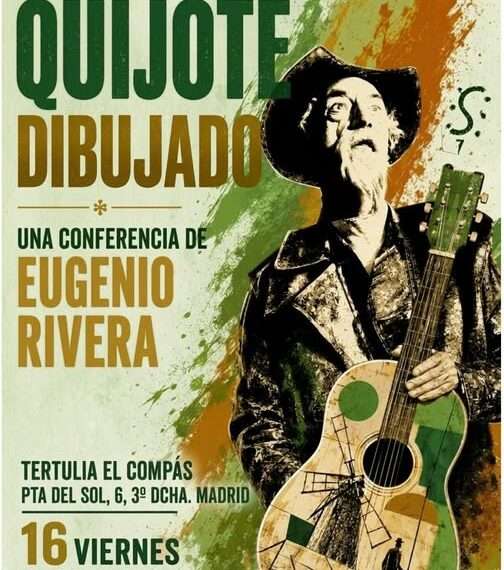 La Tertulia El Compás acoge la conferencia ‘El Quijote dibujado’ de Eugenio Rivera. Madrid, 16 de octubre