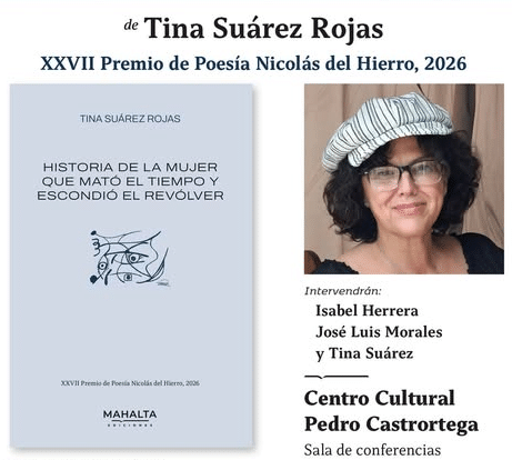Presentación de ‘Historia de la mujer que mató el tiempo y escondió el revólver’, de Tina Suárez Rojas. Piedrabuena, 16 de octubre